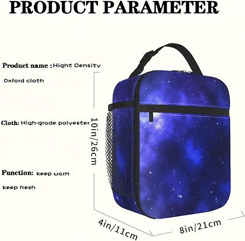 Miniatura 4 de Lonchera abstracta de mármol para niños, bolsa aislada con remolinos blancos y rosados para estudiantes, moderna, estética, reutilizable,