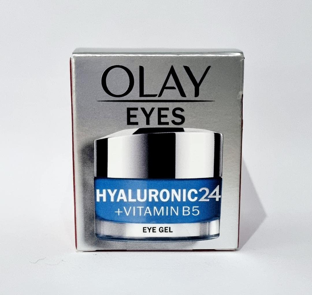 Olay Eyes Hyaluronic24 + Vitamin B5 Eye Gel, 15ml, Fragrance Free, (pack of 1)