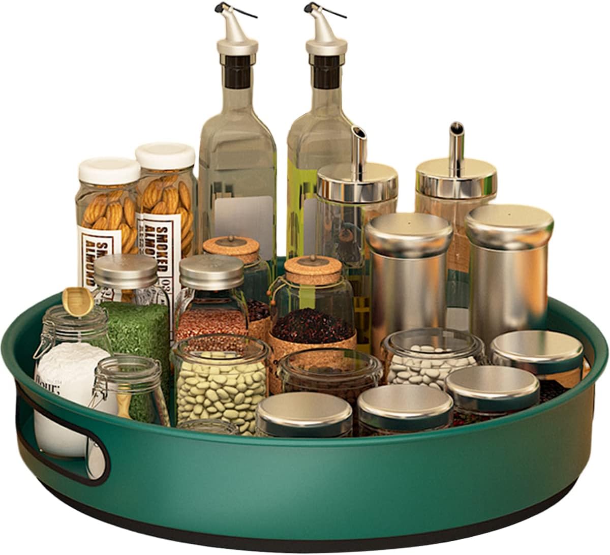 Lazy Susan Drehteller Aus Edelstahl - Drehbares Gewürzregal Für Die Küche