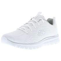 Skechers Graceful Get Connected, Sneaker Donna, White Silver, 37.5 EU