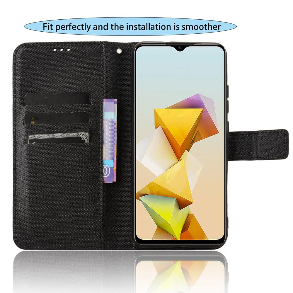 Cover e Vetrino Compatible with ZTE Blade A73 4G Premium Pelle PU