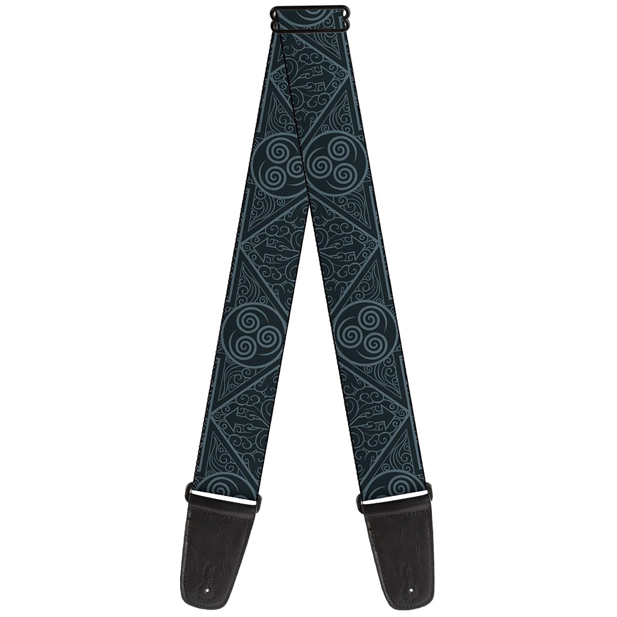 Buckle-Down Nickelodeon Guitar Strap, Avatar Last Airbender Air Element Symbol Blues, 2 Inches Wide, Blue, 2" Wide - 29-54" Length