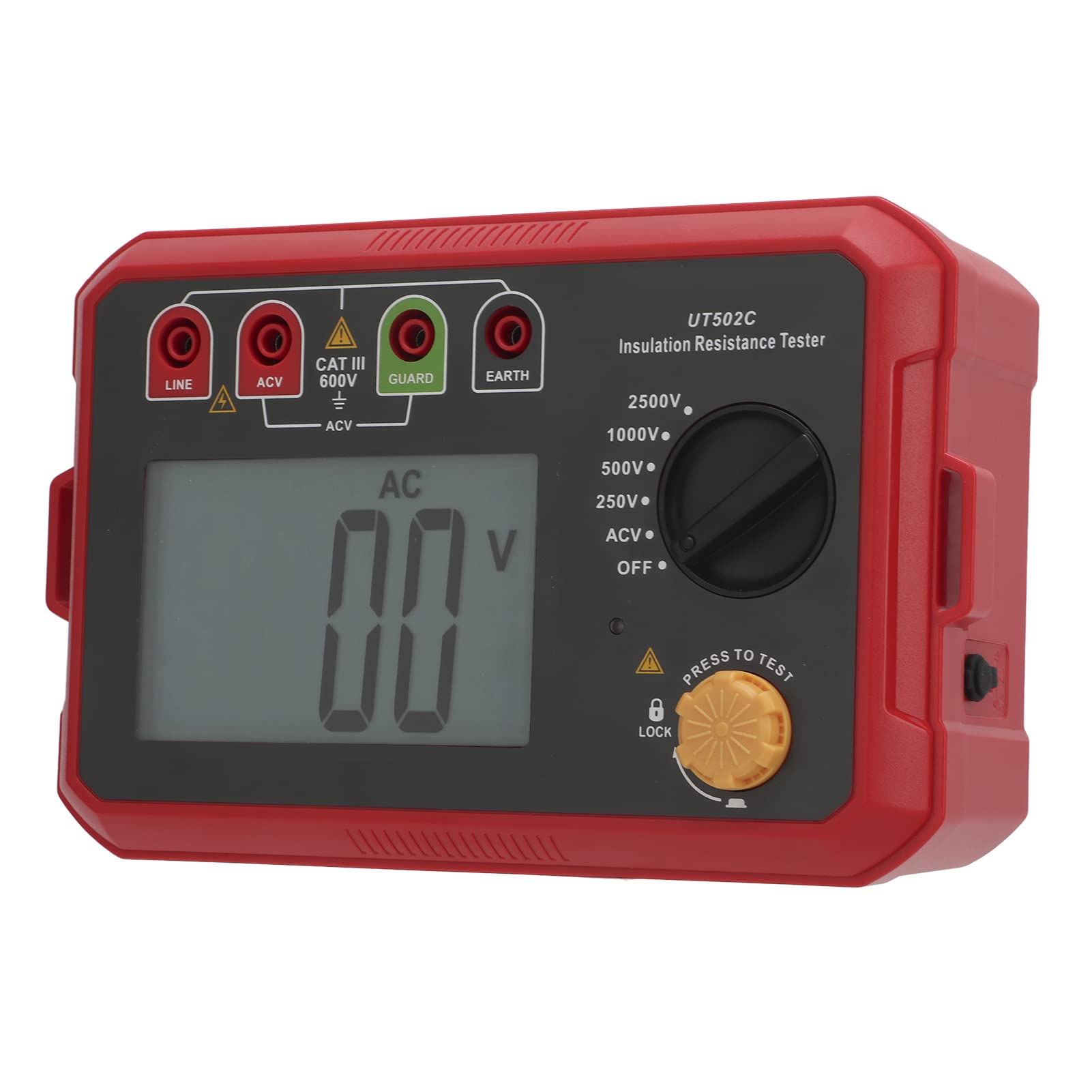 UT502C Miernik Rezystancji Izolacji Cyfrowy Detektor Nieszczelności Obwodu o Wysokiej Dokładności do Testowania Sprzętu Elektrycznego Zasilanie Bateryjne