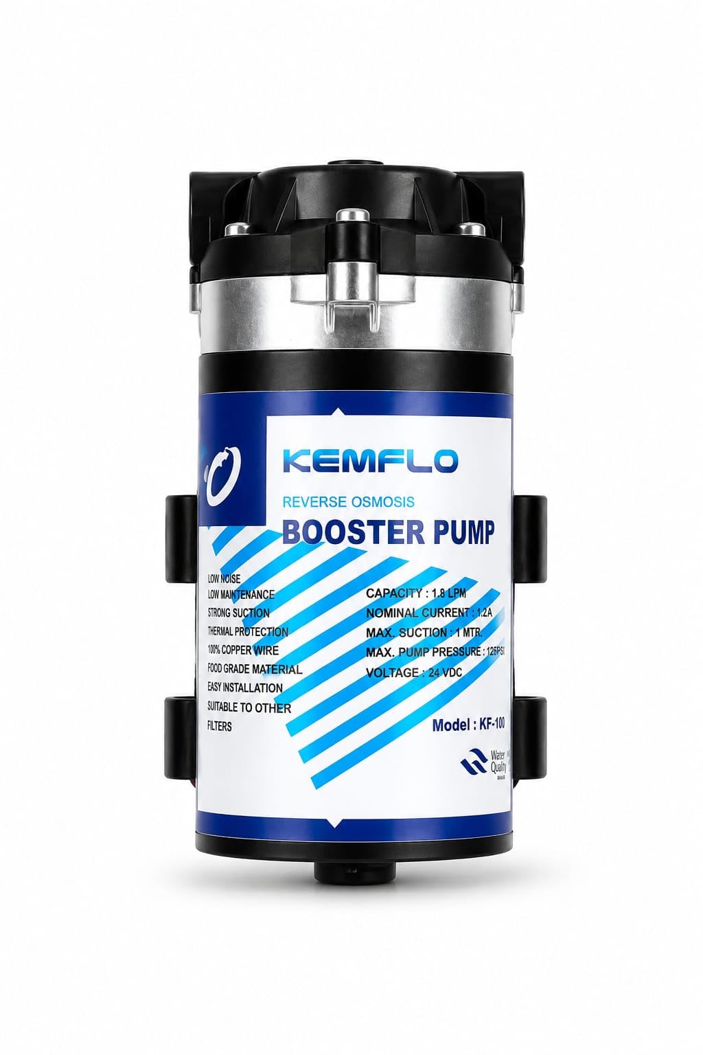 Kemflow 100 GPD RO Booster Pump 24V DC High Pressure Water Pump for RO Water Purifier | Silent Operation | 1.5 LPM Flow | 140 PSI Pressure | Durable Armature 36mm | Home & Commercial Use-picture-37