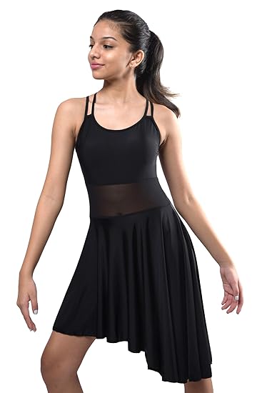 IKAANYA Girls/Women Professional Leotard dress for Ballet, Contemporary, Lyrical, Latin dance (8 Years - Adults)