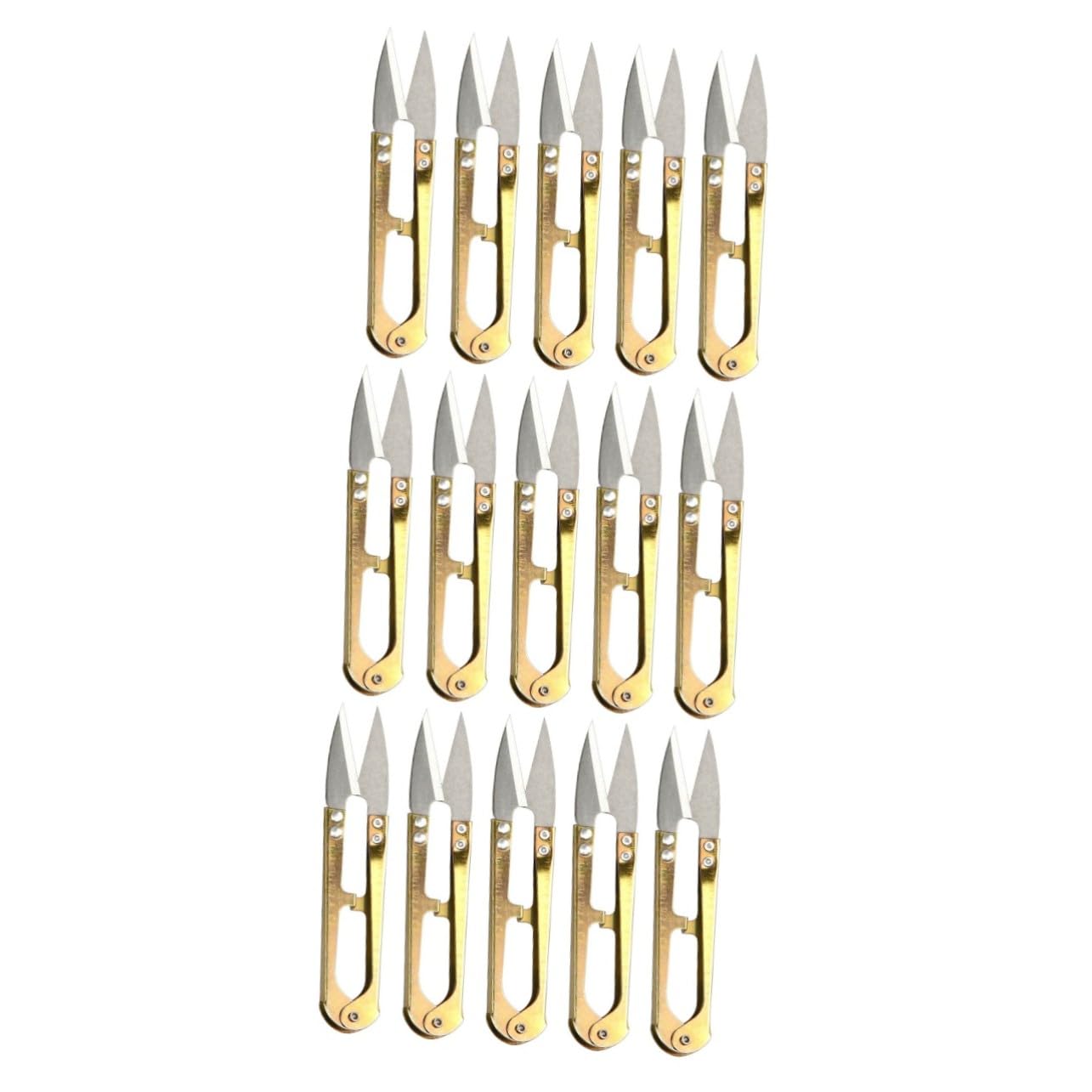 45 Stück Teiliges U-förmige Mini-nähschere aus Hochwertigem Stahl Sichere Tragbare Stickerei Fadenschneider für Bastelarbeiten und Präzises Schneiden im Haushalt