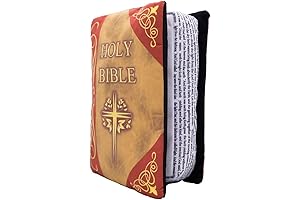 Bible Pillow Book Plush,Holy Bible Pillow,Stuffed Novelty Bible Cushion For Kids