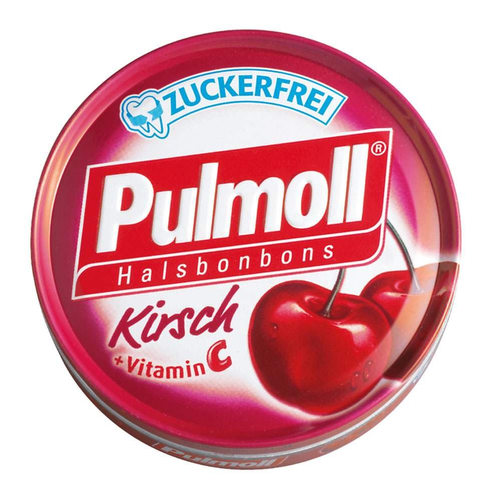 3 PACK - Pulmoll CHERRY - SUGAR FREE - Pack of 3