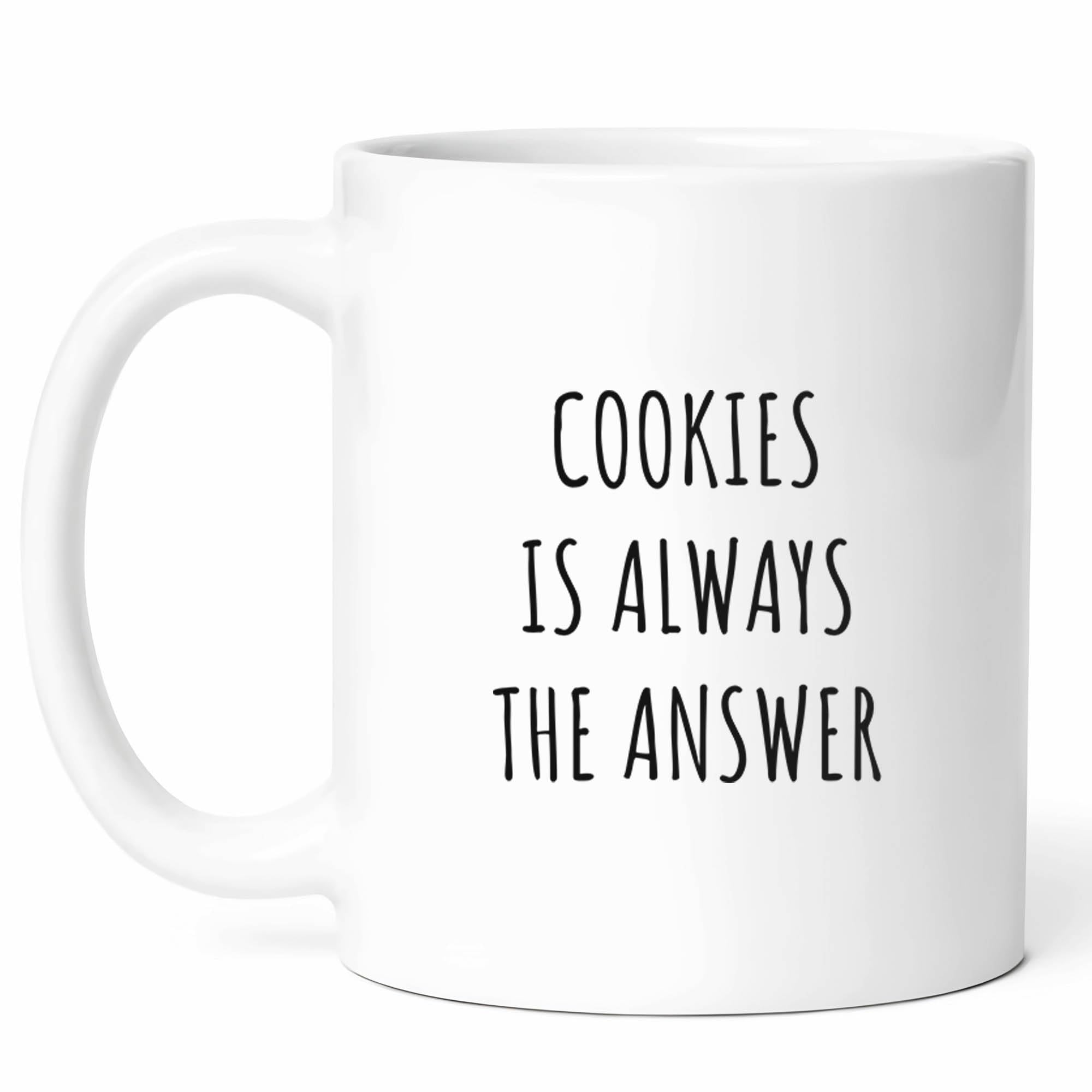 Cookies Lover Mug - Tooth Coffee Cup - Baking Fan Funny Gift From - Dessert Tea Mugs - Cookie Jar Cups - 11 Oz Ceramic Gifts For Home Birthday, Him, Her, Christmas, Holiday Snack Recipe Developer