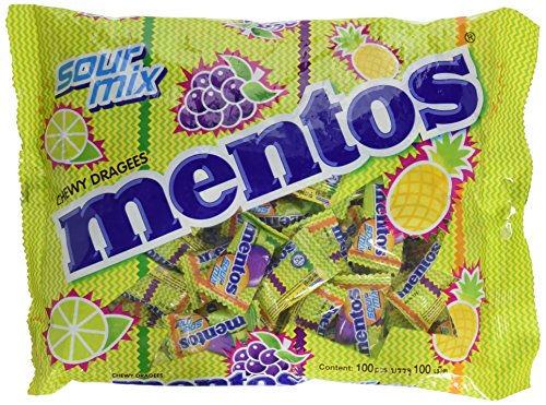 Foodkoncept 100 Pieces Mentos Chewy Mints, Assorted Mixed Fruit, 10.5 Ounce, Assorted Mixed Fruit, 10.50 Ounce