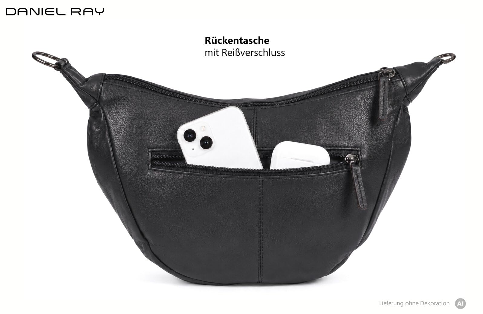 Handtasche Leder Moonbag Crossbody Schultertasche Portaugusta 1595 +e