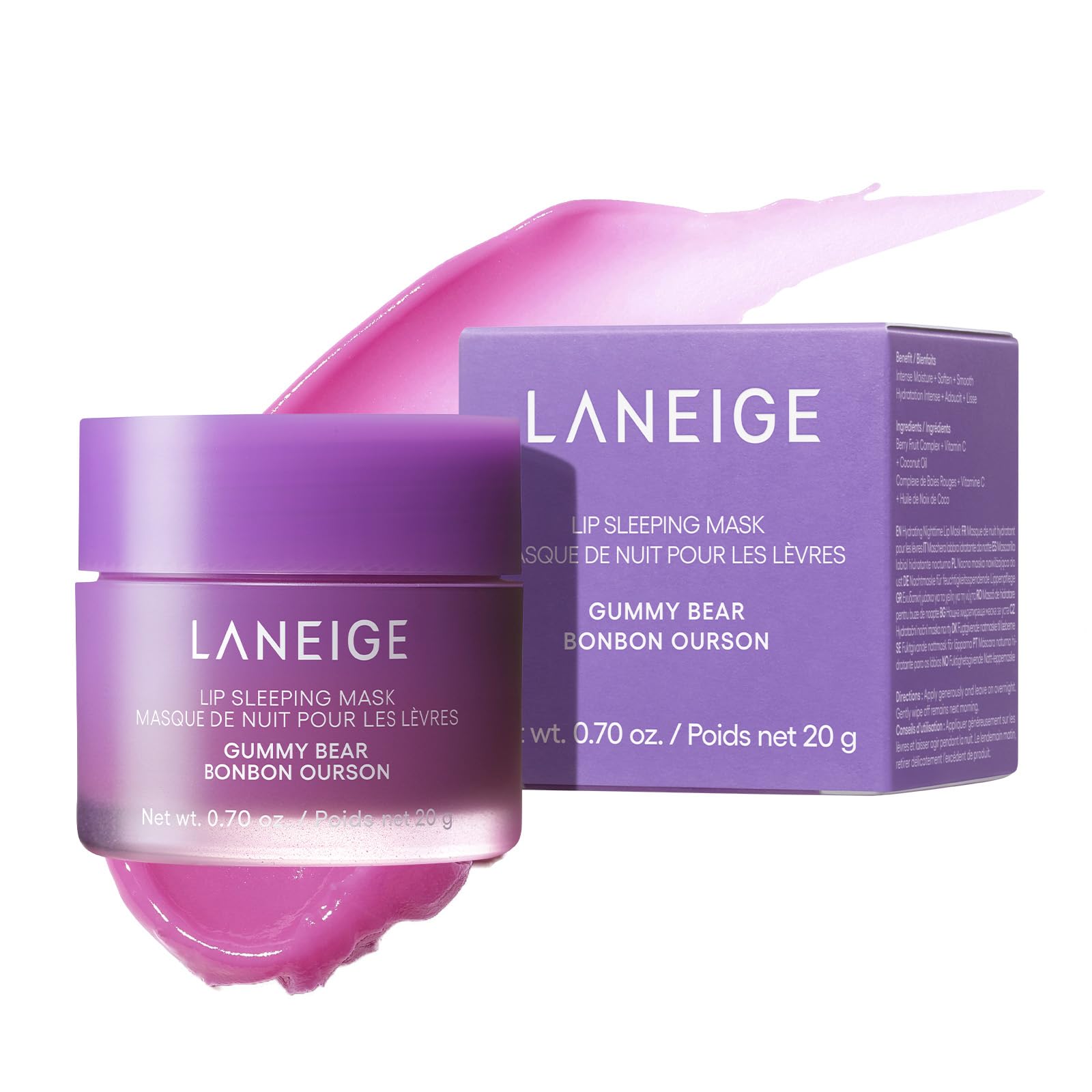 Laneige Lip Sleeping Mask Gummy Bear 20g Lip Balm Lip Mask Moisturizing Korea