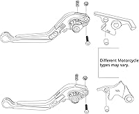 Vista 2 de Motorcycle Brake Clutch Lever For Kawasaki Ninja H2R H2 2015-2016 Motorcycle Accessories Brake Handle Adjustable Brake Clutch Levers Handbar End