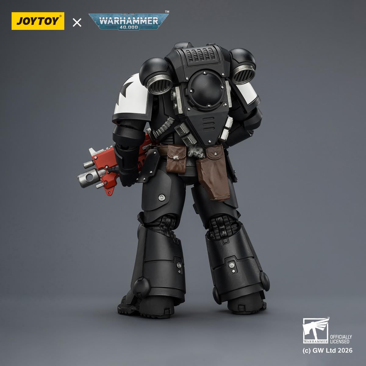 HiPlay JOYTOY Warhammer 40k Black Templars Intercessor mit Bolter, Boltpistole und Kettenschwert JT03905 1/18 Action-Figuren-Set