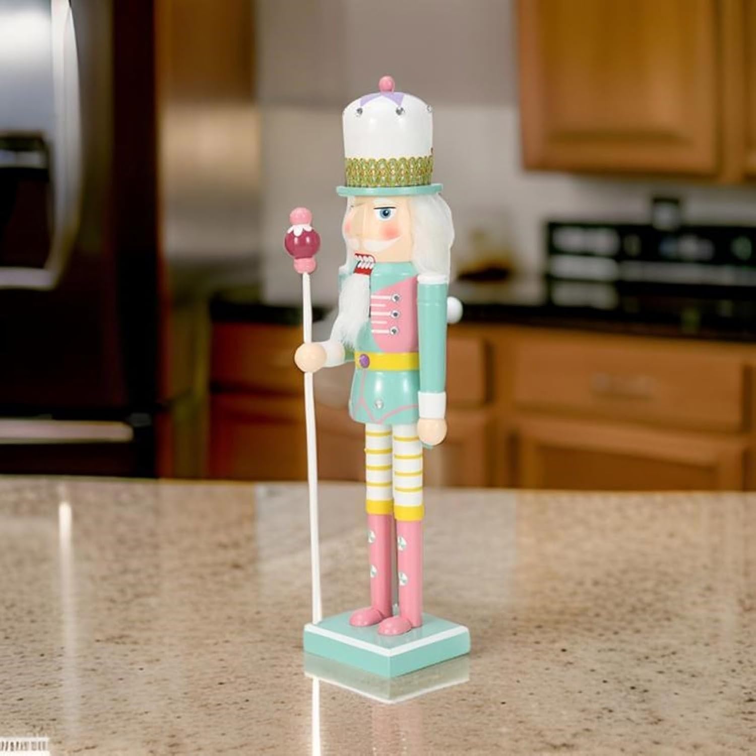 Festival Nutcrackers Statue in Candy Theme Artisanal 50CM Candy Series Figurine Decoration for Party
