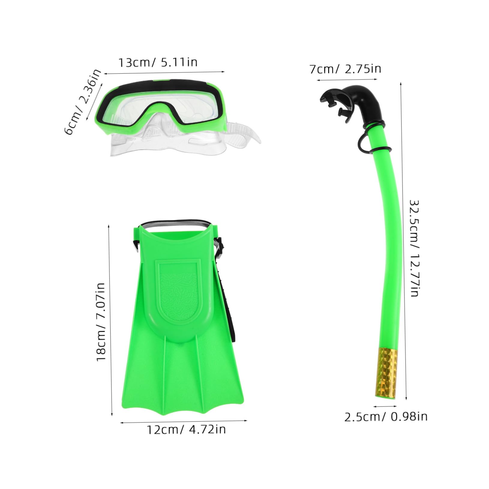 SUPVOX 1Set Set with Swim Goggles and Fins Complete Snorkeling Gear for Includes Flippers for Comfortable Underwater Adventures for Pool Fun