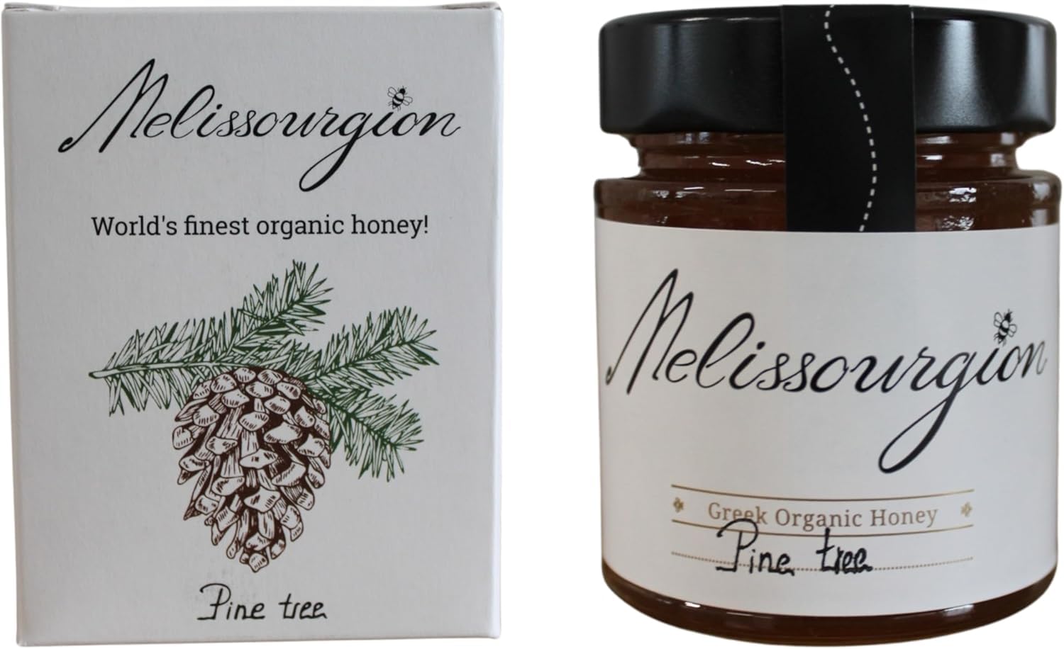 Organic Greek Pine Honey 200g – Raw, Unfiltered & Handcrafted Premium Honey