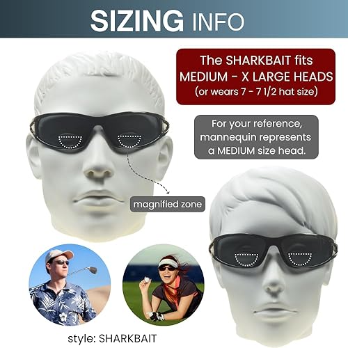 Miniatura 3 de proSPORT Pesca Polarizada Bifocal Sunglass Mens Anti-Glare Side Shield Pescador