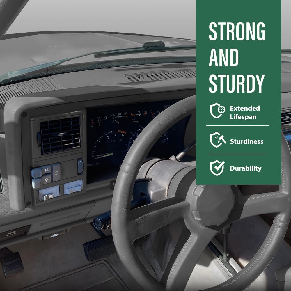 LQI Dash Dashboard Core, Compatible with Chevy & GMC Truck 1988-1994, Fit Chevy Blazer/GMC Yukon Suburban 1992-1994, Gray