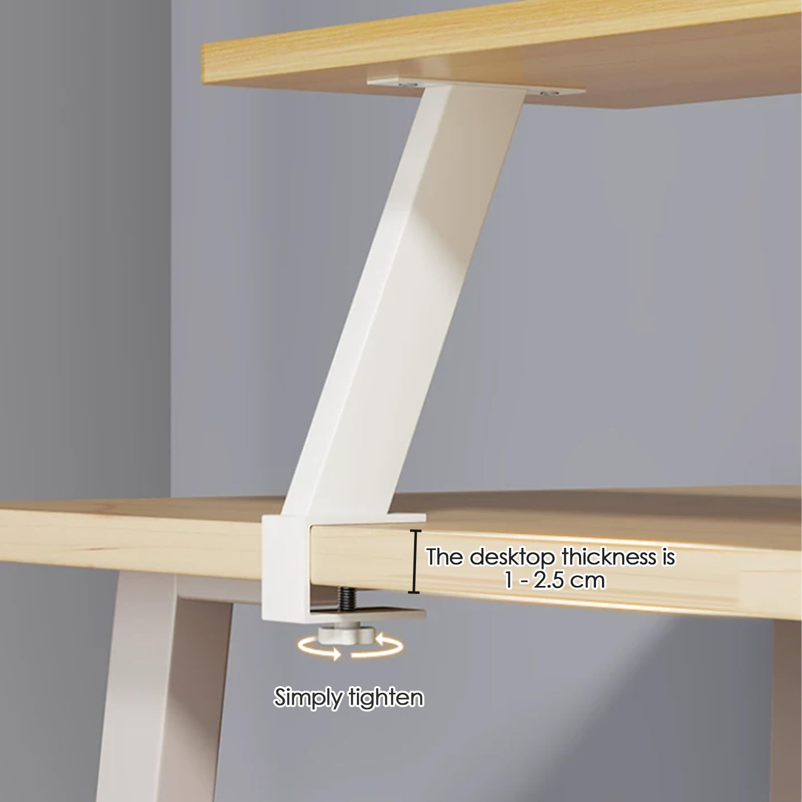 Generico Scaffale For Organizer Da Scrivania Con Morsetto, Espositore Da Tavolo Con Morsetto For Libri, Piante, Articoli Di Cancelleria