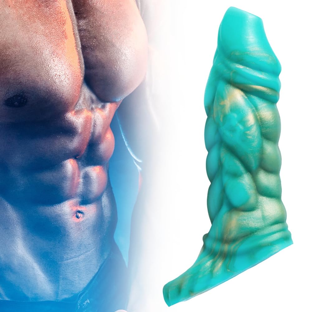 SXOVO Guaina Fallica Muscoloso, Guaina Pene Aperta con Anello Testicolare, Prolunga Pene Indossabile e Riutilizzabile, Ritardante Eiaculazione Precoce, Toys Sessuali per Uomini per Piacere Coppia (A)