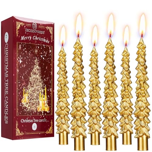 Deco Express Kerzen Set Weihnachten Deko 3er oder 6er Pack Wachs Deko...