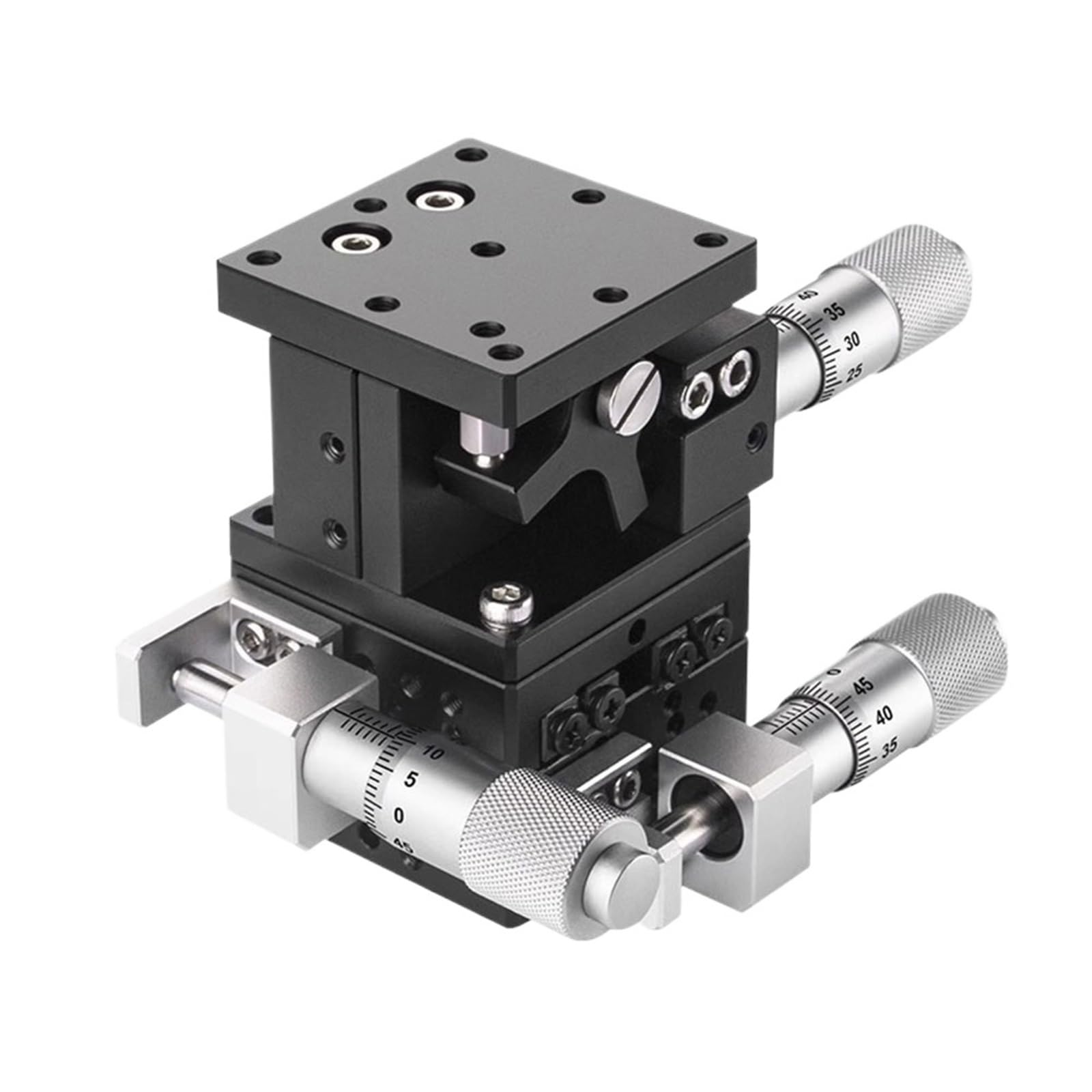 MYXJGNAIY XYZ Axis 40 * 40mm LD40-LM LD40-CM LD40-RM XYZ40-LM Trimming Station Manual Displacement Platform Sliding Table Linear Stage(LD40-LM)