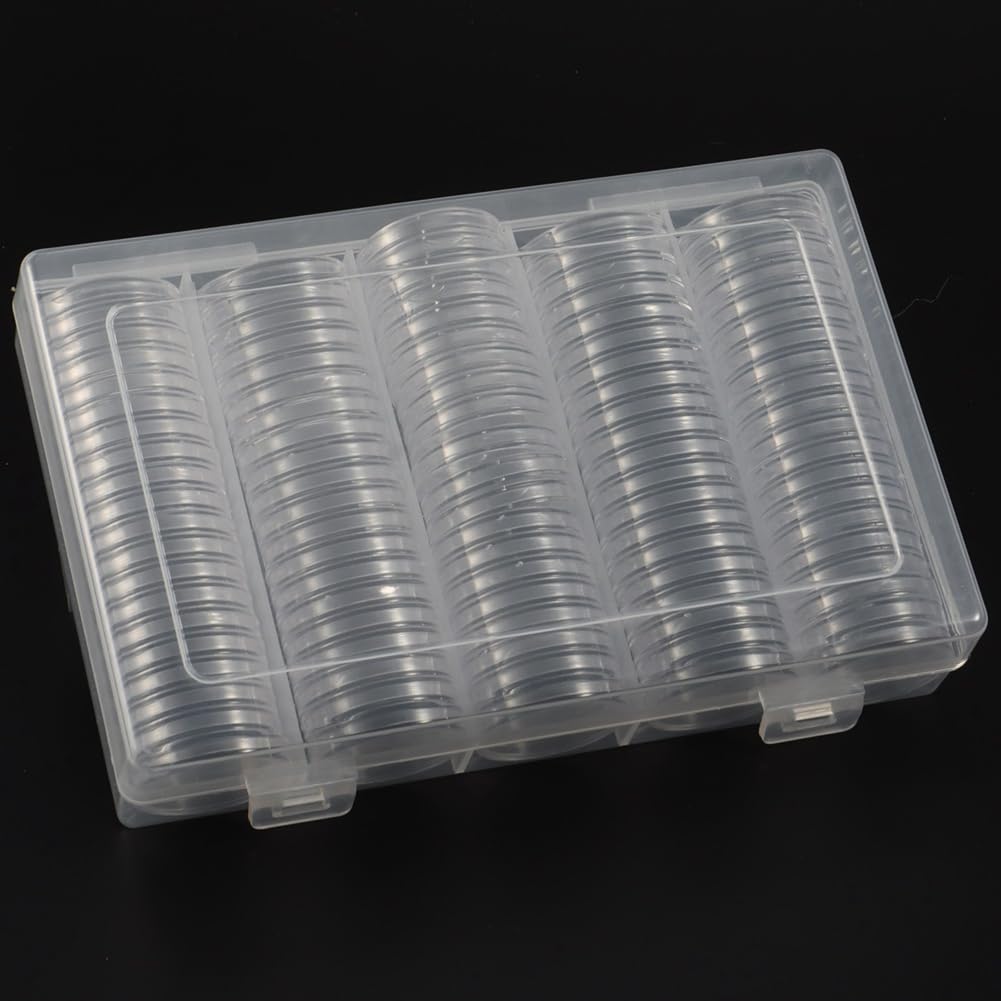 17/20/25/27/30mm Portamonete 400 Pezzi Capsule con Guarnizione in Schiuma, per Monete Professionale per Collezione di Monete