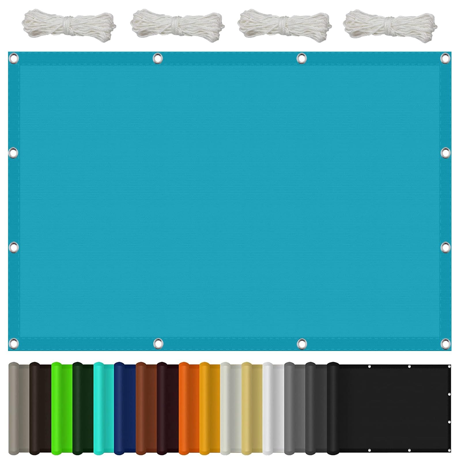 Filet d'ombrage protection solaire 5 x 7 m bleu ciel pour jardin