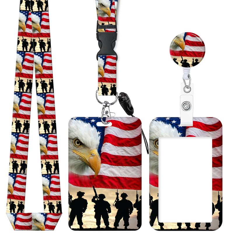 ID Badge Holder with Retractable and Detachable Lanyard, Cute Badge Reel Breakaway Lanyard with Carabiner Clip for Women, Teachers, Nurses, Students,