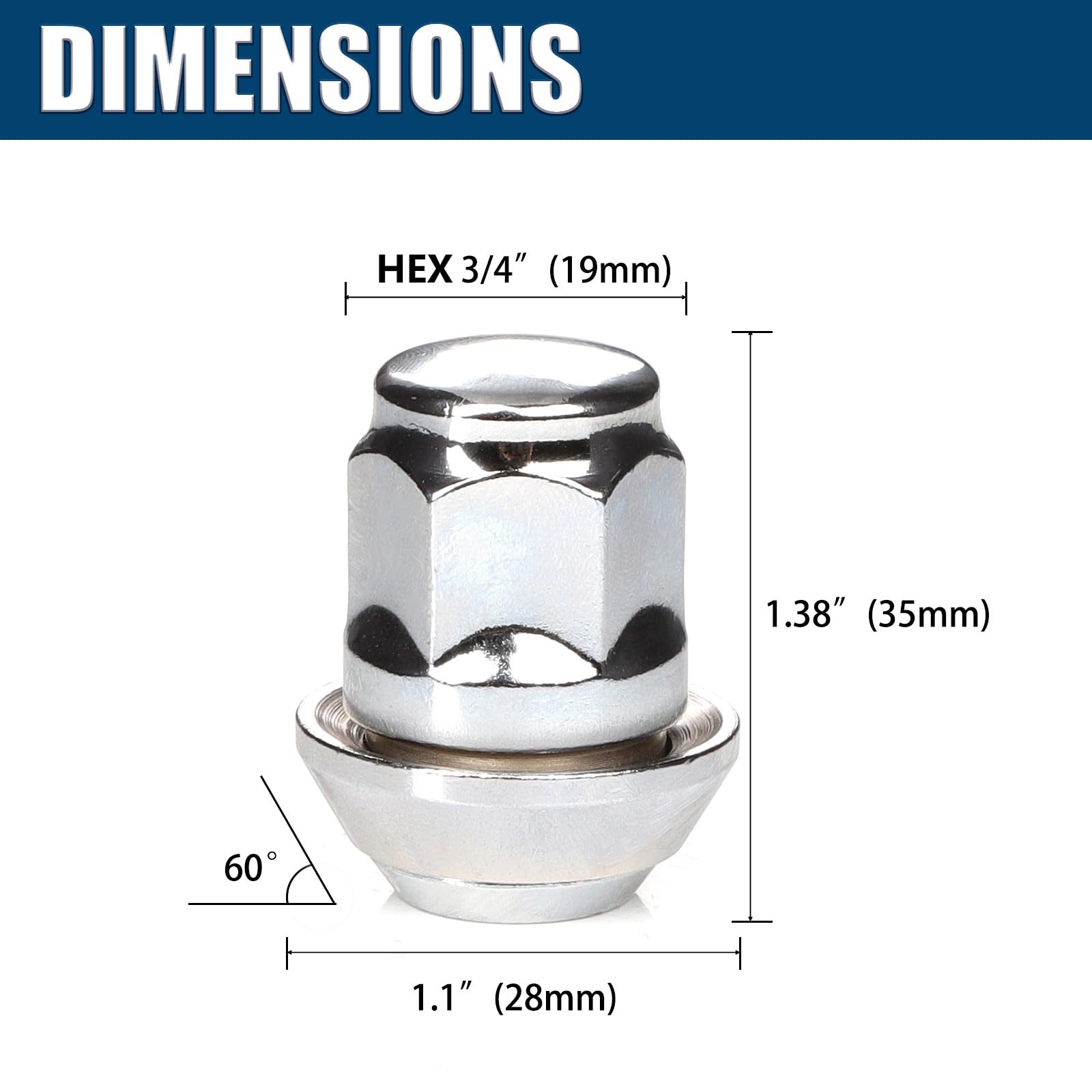 GAsuppply 20x Dadi Ruota I OEM Originali FO Cerchi I M12 x 1,5 x 35 I Cono D=28mm