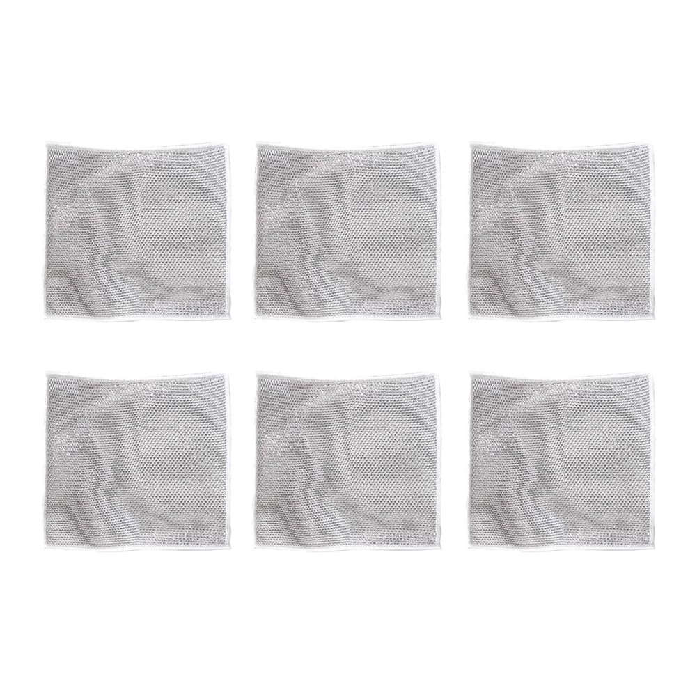 UDSKNV[KSL For Kitchen Cleaning Cloth Set-Non-Scratch Steel Wool Dishcloth for Kitchen and Household Use