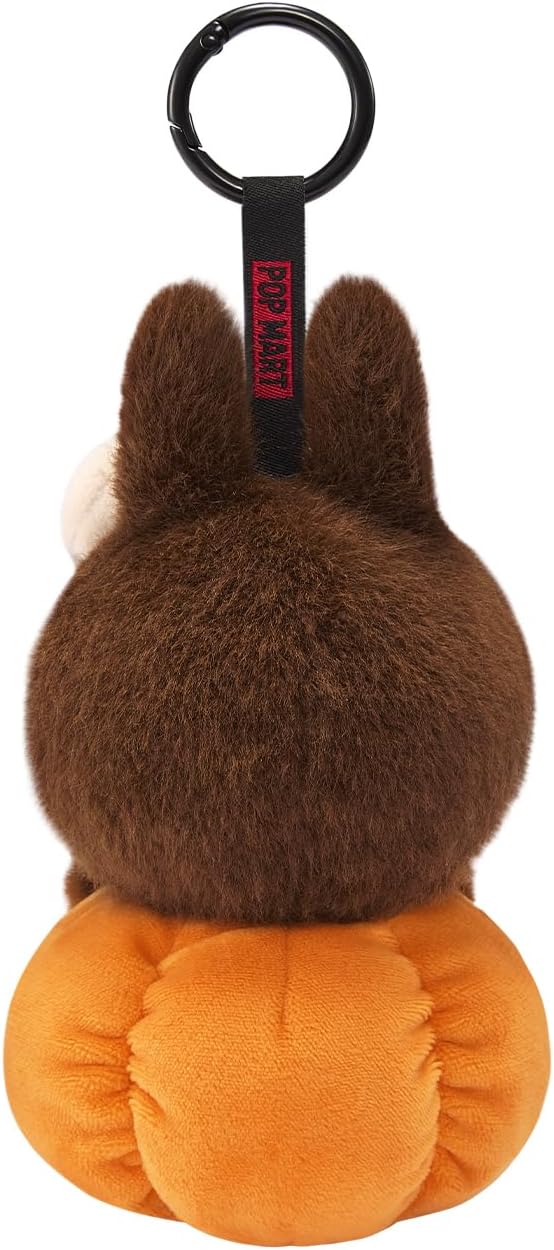 POP MART Happy Halloween Party Series-Sitting Pumpkin Vinyl Plush Pendant, 5.91 inches Height, Toys for Modern Home Decor, Collectible Toy Set for Desk Accessories, 1PC