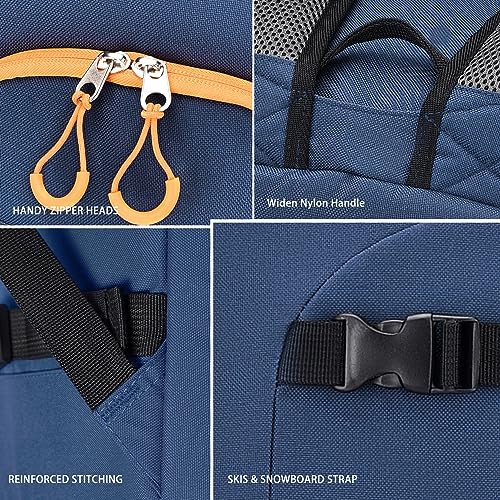 image for XIANFENGNIAO Ski Boot Bag, 50L Ski Boot Travel Backpack, Waterproof Sk