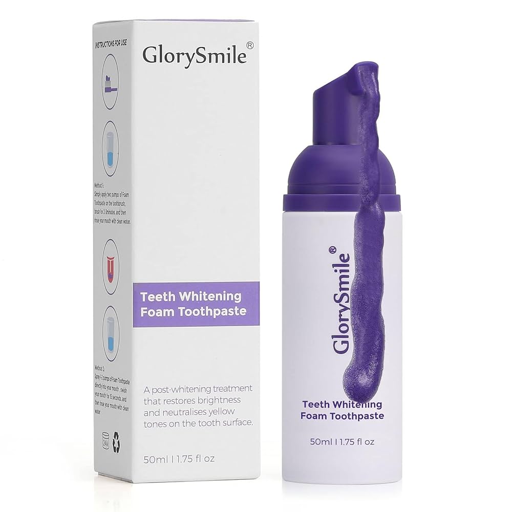 Amazon.com: GlorySmile Purple Teeth Whitening Foam, Dental
