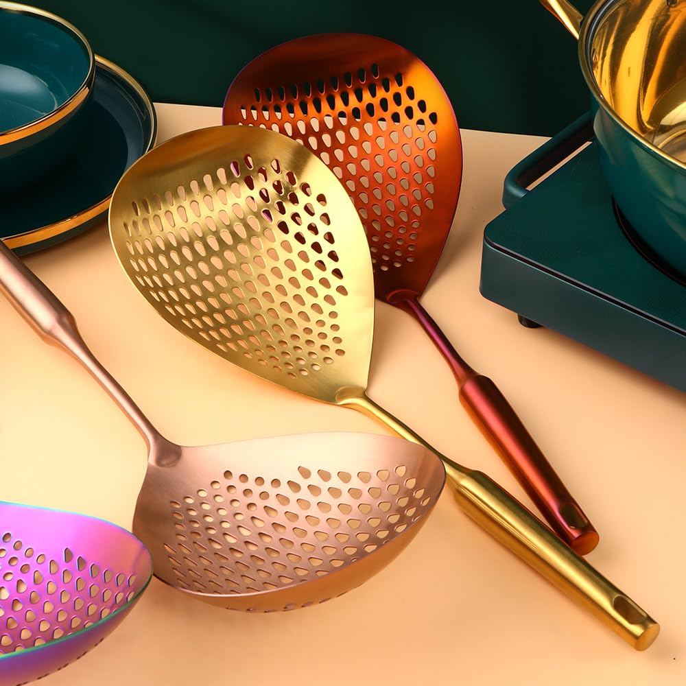 Amazon.co.jp: おたま 穴あき オタマ 大 カス揚げ あく取り すくいざる