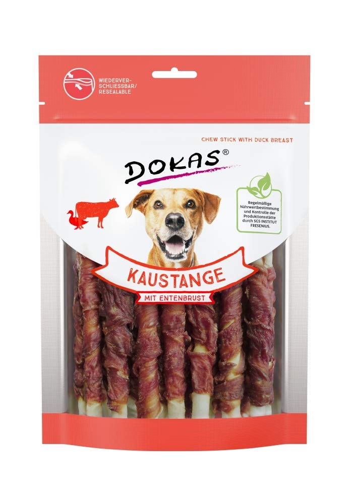 Dokas Dog Kaustange mit Entenbrust 200 g (Menge: 9 je Bestelleinheit)