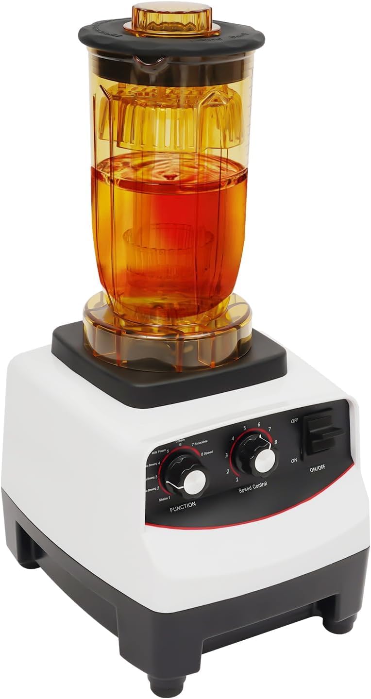 Máquina De Té De Burbujas De 1800 W, 1200 Ml, 30000 RPM, Batidora Multifunción con Capacidad para 4 Tazas Y 10 Velocidades, Batidora De Sobremesa para El Hogar, Tiendas De Té con Leche,