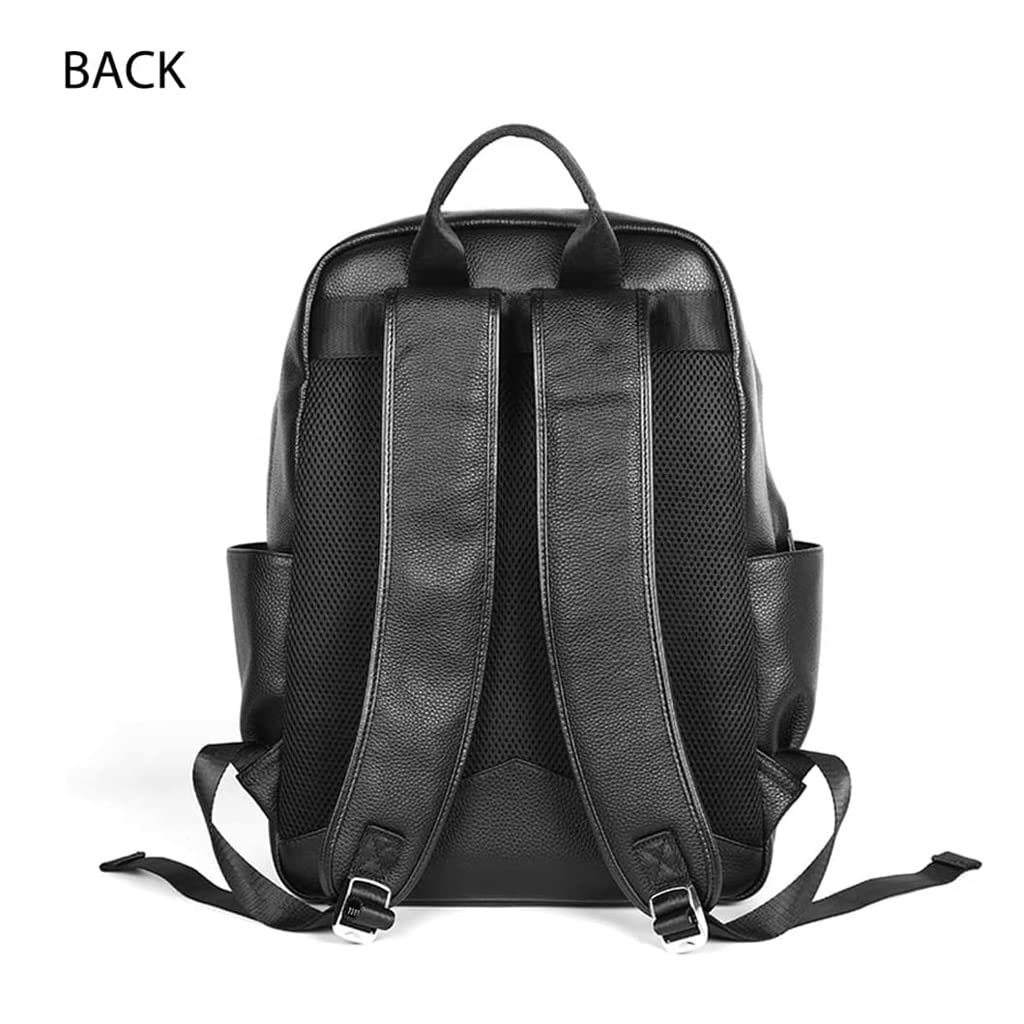 Skórzany plecak Lederen Backpac Vintage Dagrugzak 15,6-inch Lederen Laptop Rugzak Tote Waterdichte Rugzak Voor Reizen En Zaken Wysoka pojemność