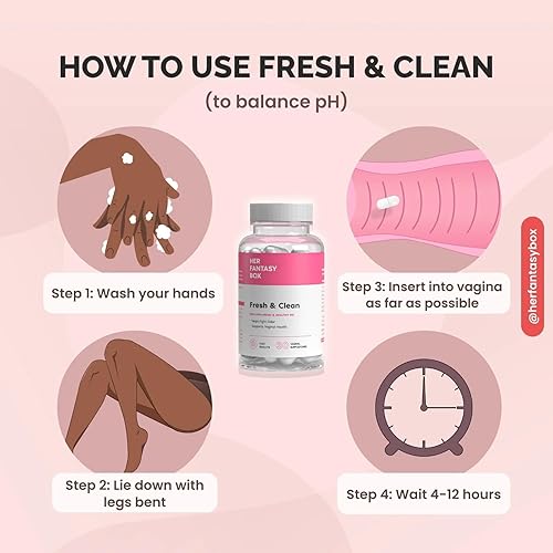 Miniatura 5 de Her Fantasy Box | Supositorios vaginales frescos y limpios para restaurar el pH - Apoyo natural para la salud vaginal para el equilibrio del pH,
