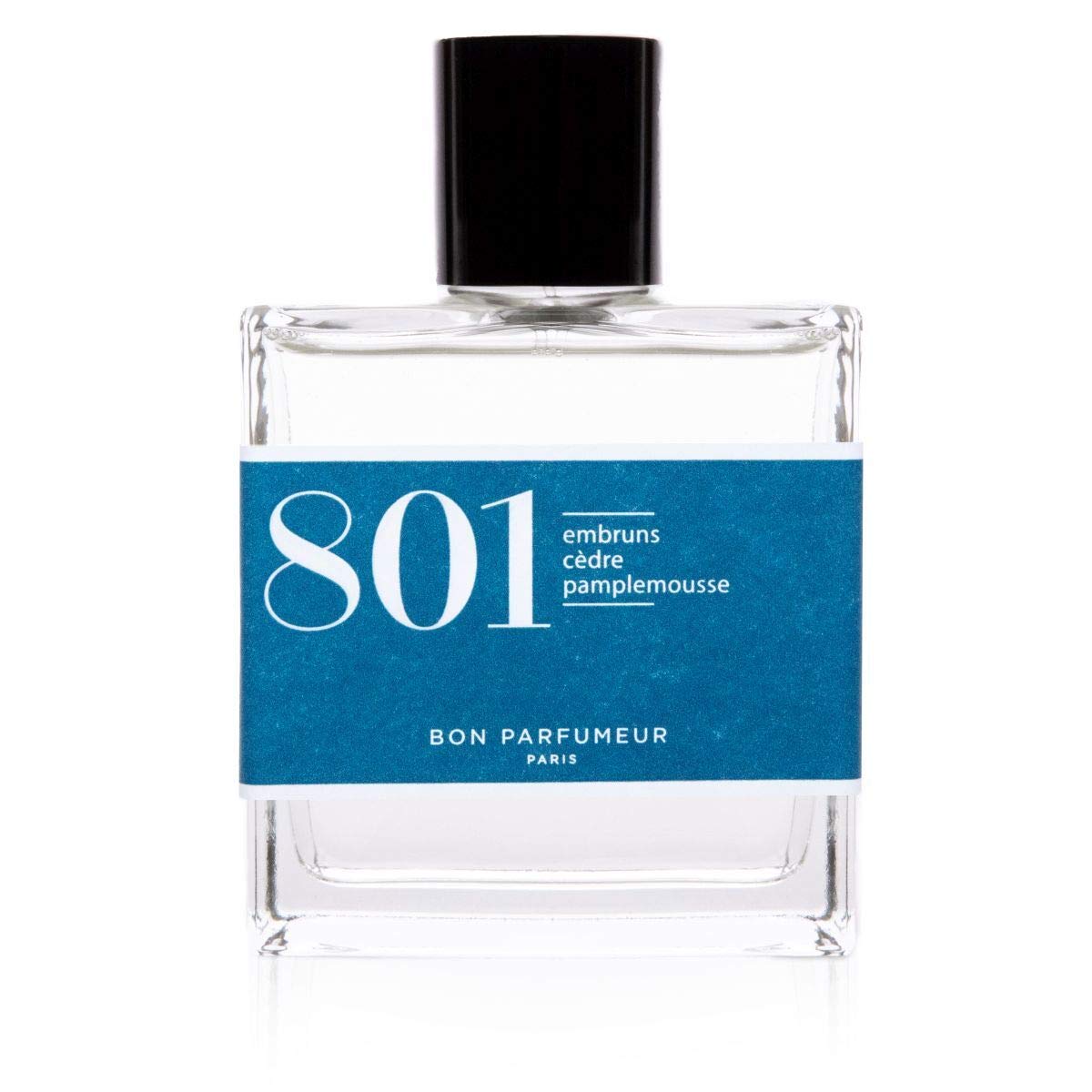 Bon Parfumeur Woda perfumowana 801, grejpfrutowy cedrowy mgiełka, perfumy dla kobiet i mężczyzn, nuty wodne, spray zapachowy (100 ml)