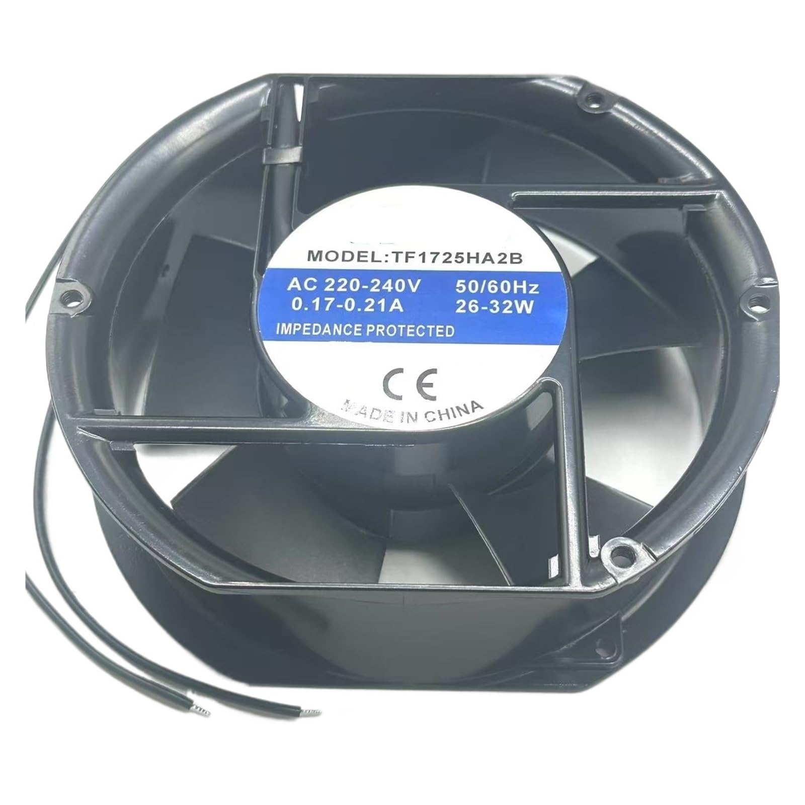 UITGVDQAT TF1725HA2B AC 220V 0.17A 172x150x51mm 2-Wire Server Cooling Fan