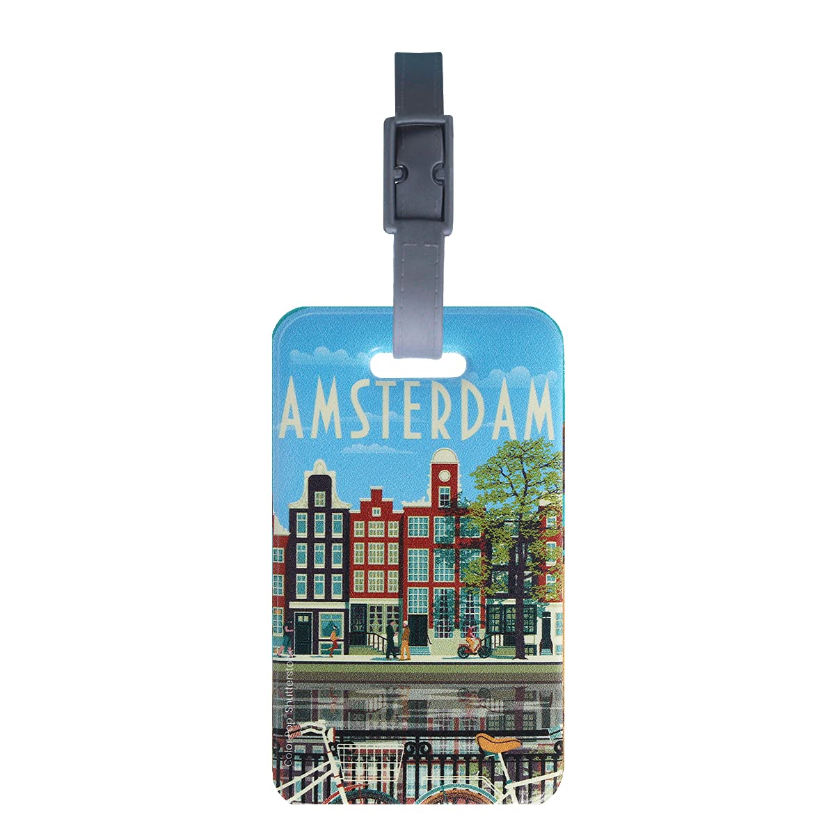 Color Pop® Etichetta Per Bagagli Miami – PVC Francese, 10,6x6,2 Cm, Pratica E Colorata Per Valigie E Borse - 4