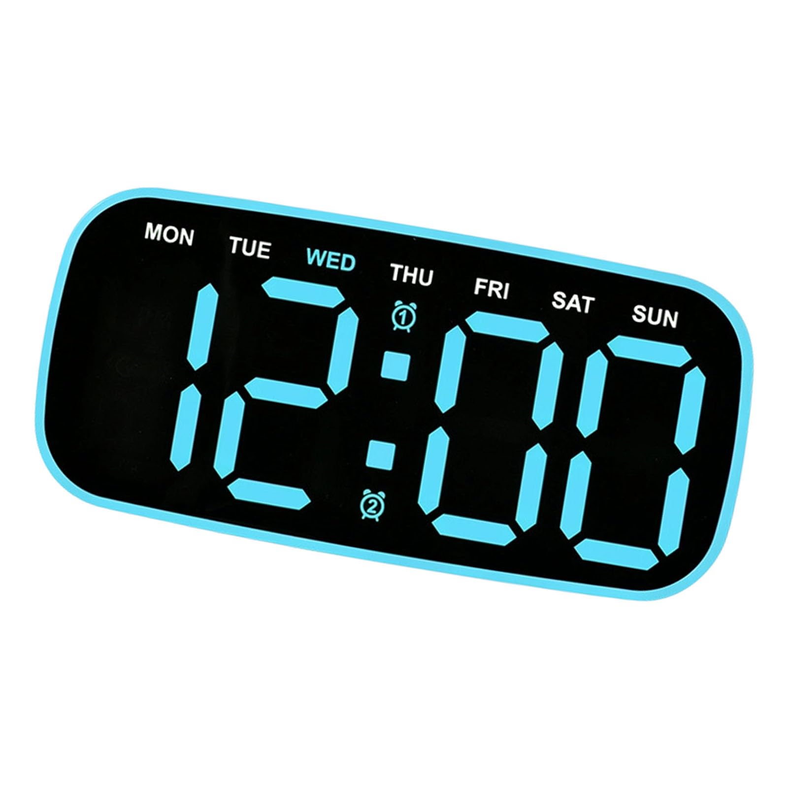 ljhnba Alarm Clocks for Bedroom Digital Desk Clock for Bedside Nightstand Digital Alarm Clocks with Day of Week Alarms Clock