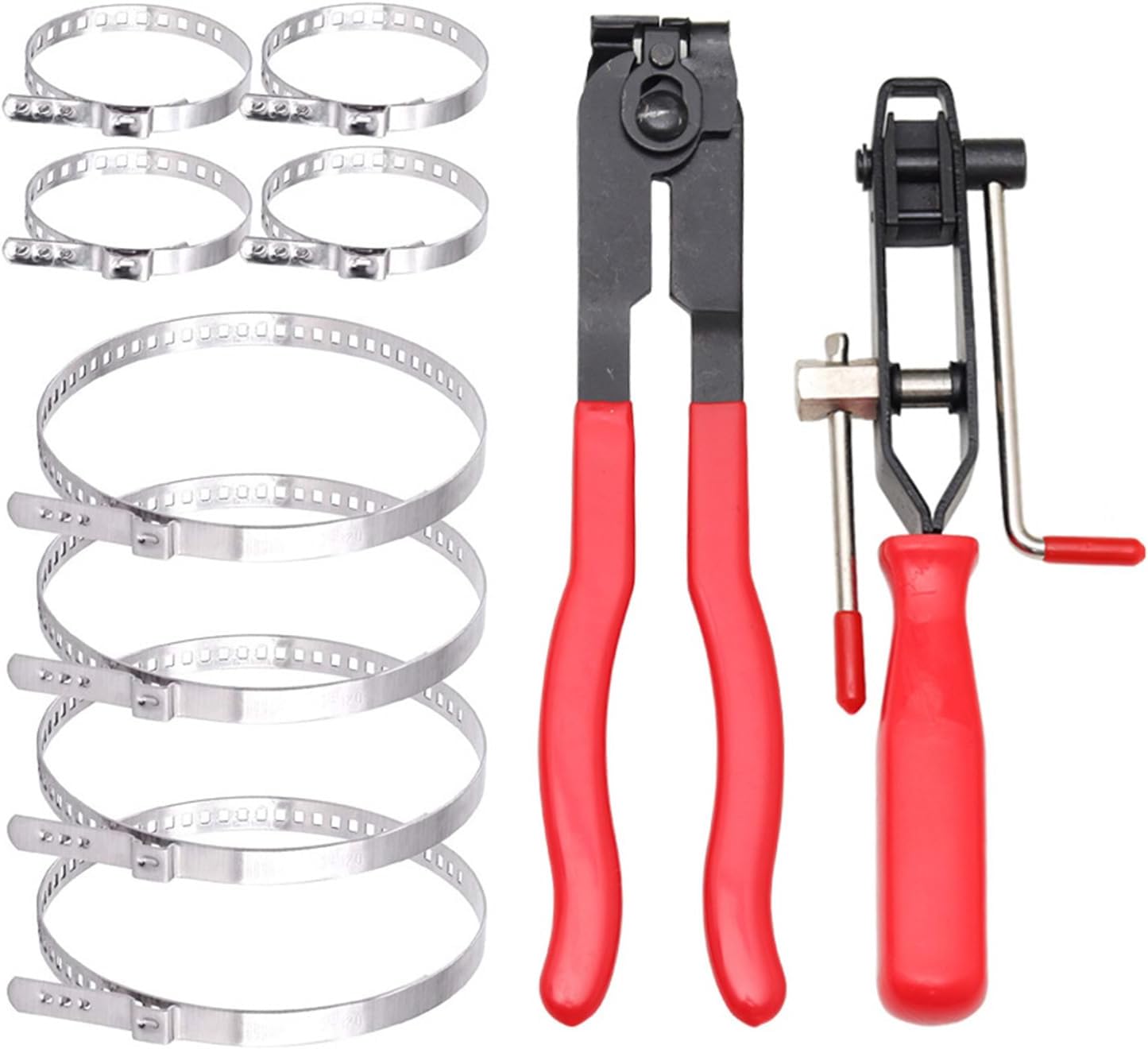 Pack Of 10 CV Joint Boot Clamp Pliers With CV Boot Clamp Car Banding Tool Repair Tool CV Boot Clamp For Most Car