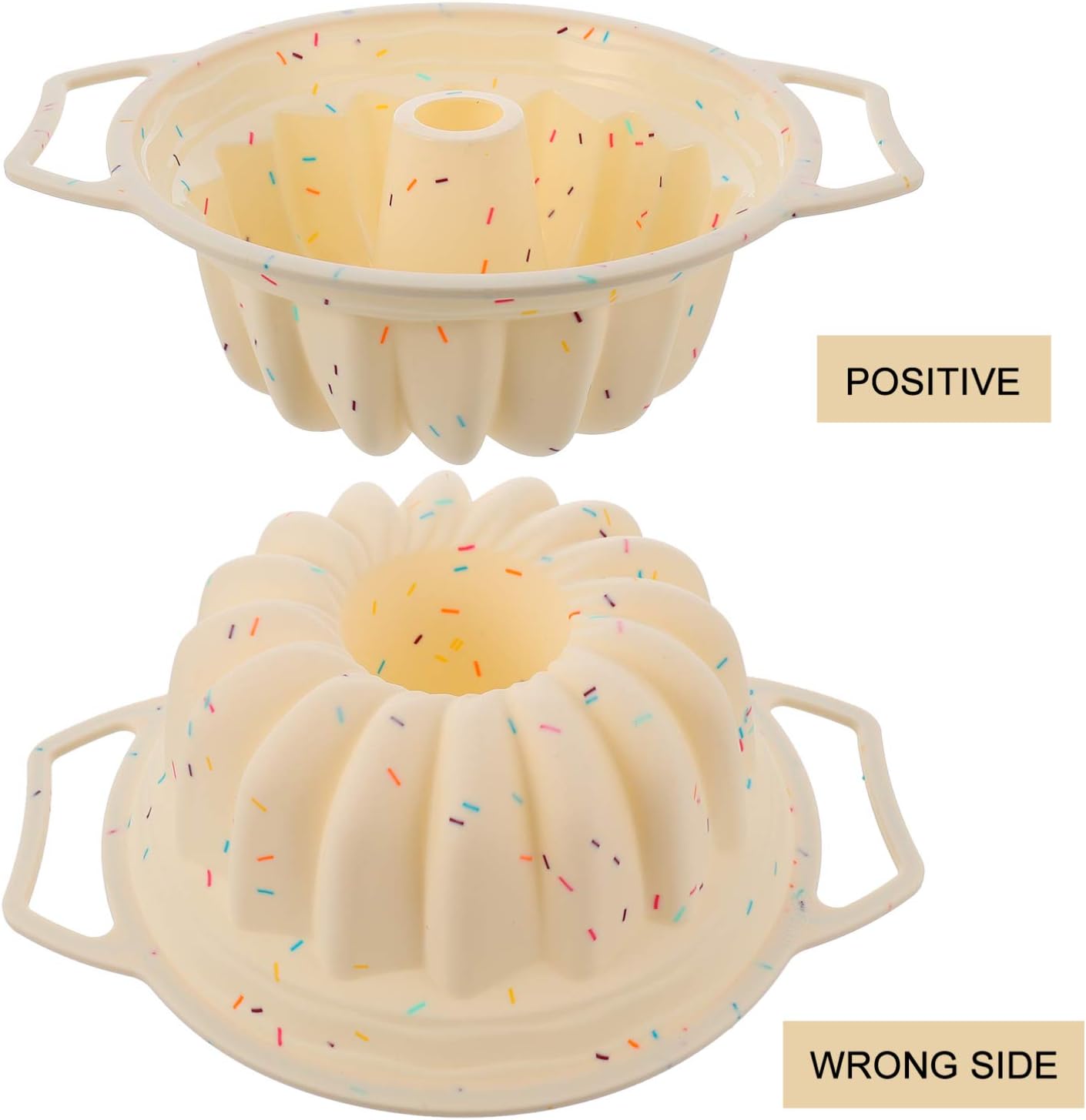 1pc Round Baking Mold Silicone Cake Mould for Baking Sturdy Non-stick Diy Cake Mold