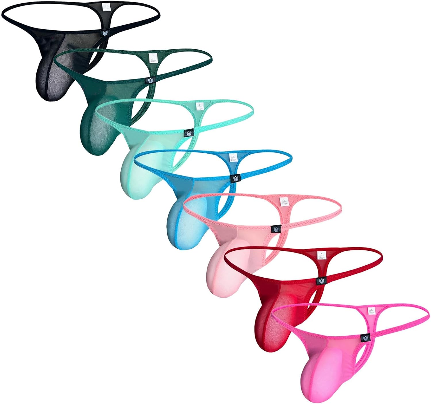 Faringoto Men's Sexy Lingerie Penis Bag Mini Underwear Ultra-Thin Transparent Panties Gay G-string Bikini Briefs