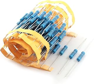 100 resistencias de película de óxido de metal de plomo axia-l 62 K Ohm 1% tolerancia 2 W azul
