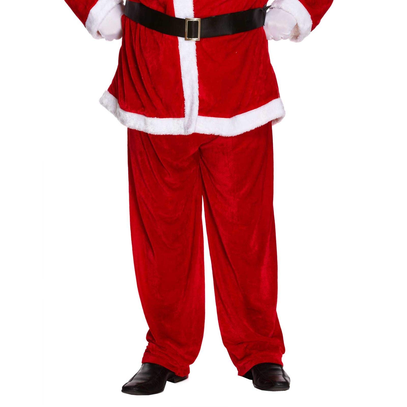 Deluxe Weihnachtsmann-Kostüm XXL - 5-teilig Mit Bart, Hut, Jacke, Hose & Gürtel