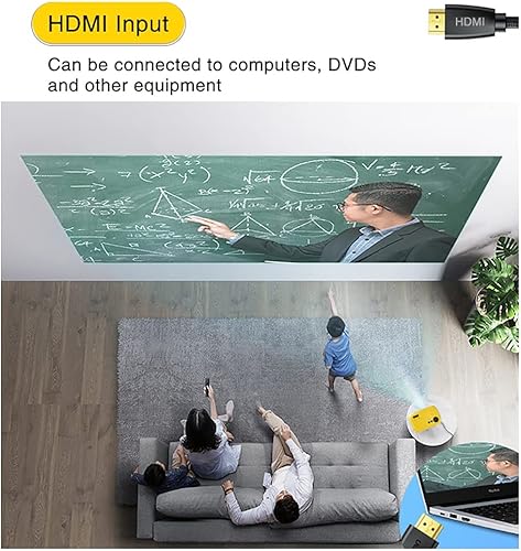 Miniatura 6 de Mini proyector, proyector portátil para dibujos animados, proyector de películas, regalo para niños, proyector de video LED Pico para cine en casa,